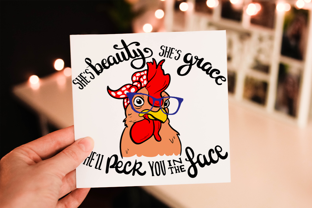 Funny Chicken Birthday Card, Card for Birthday, Greetings Card,